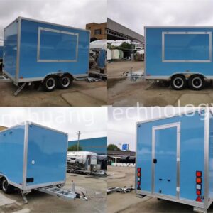 Franchise Restaurant Mobile Barbecue Food Truck Fully Equipped Ice Cream Coffee Fast Food Cart for Sale