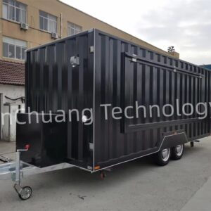 New Type Full Kitchen Food Truck with Ice Cream Pizza Coffee Hot Dog Snack Food & Mobile Bar Concession Trailer Cart