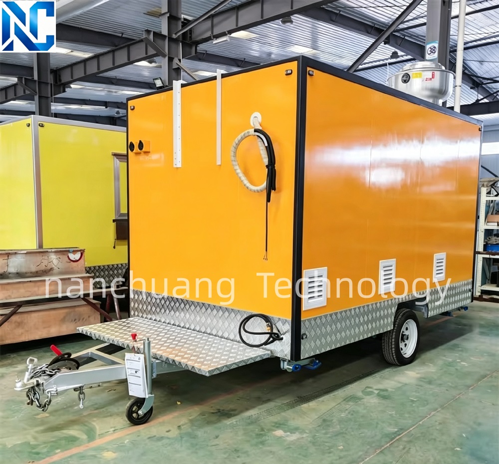 Customized Fiberglass Event Mobile Food Beverage Service Trailer High Volume Capacity for Snack Food Candy Fast Food Outdoor